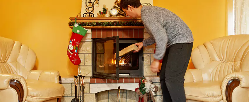 Rusted Metal Fireplace Restoration in Americus, Georgia